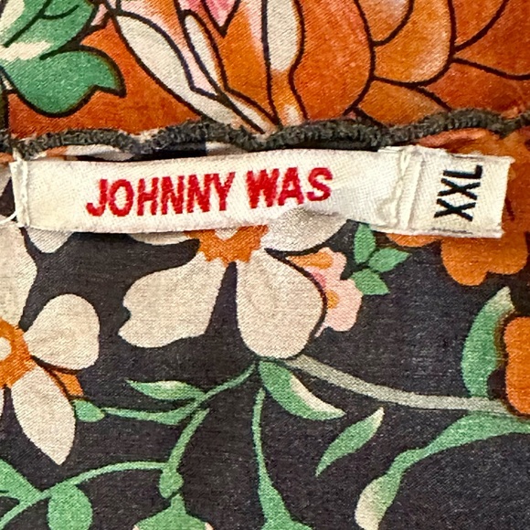 Johnny Was 100% Silk Floral Tunic - Picture 3 of 6